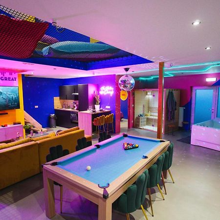 לה לובייר Capsule Boogie-Woogie - Jacuzzi - Sauna - Billard - Jeux - Ecran Geant - Filet Suspendu - Netflix מראה חיצוני תמונה