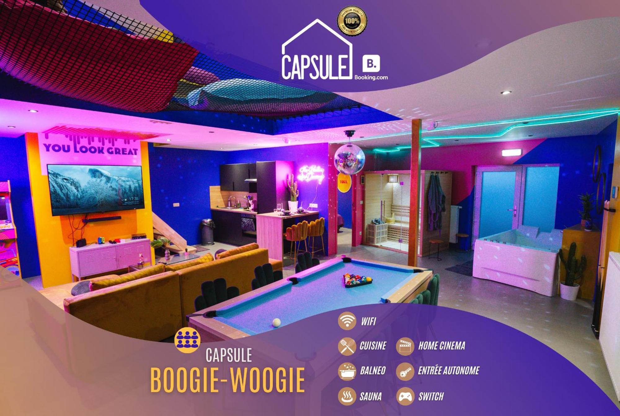 לה לובייר Capsule Boogie-Woogie - Jacuzzi - Sauna - Billard - Jeux - Ecran Geant - Filet Suspendu - Netflix מראה חיצוני תמונה